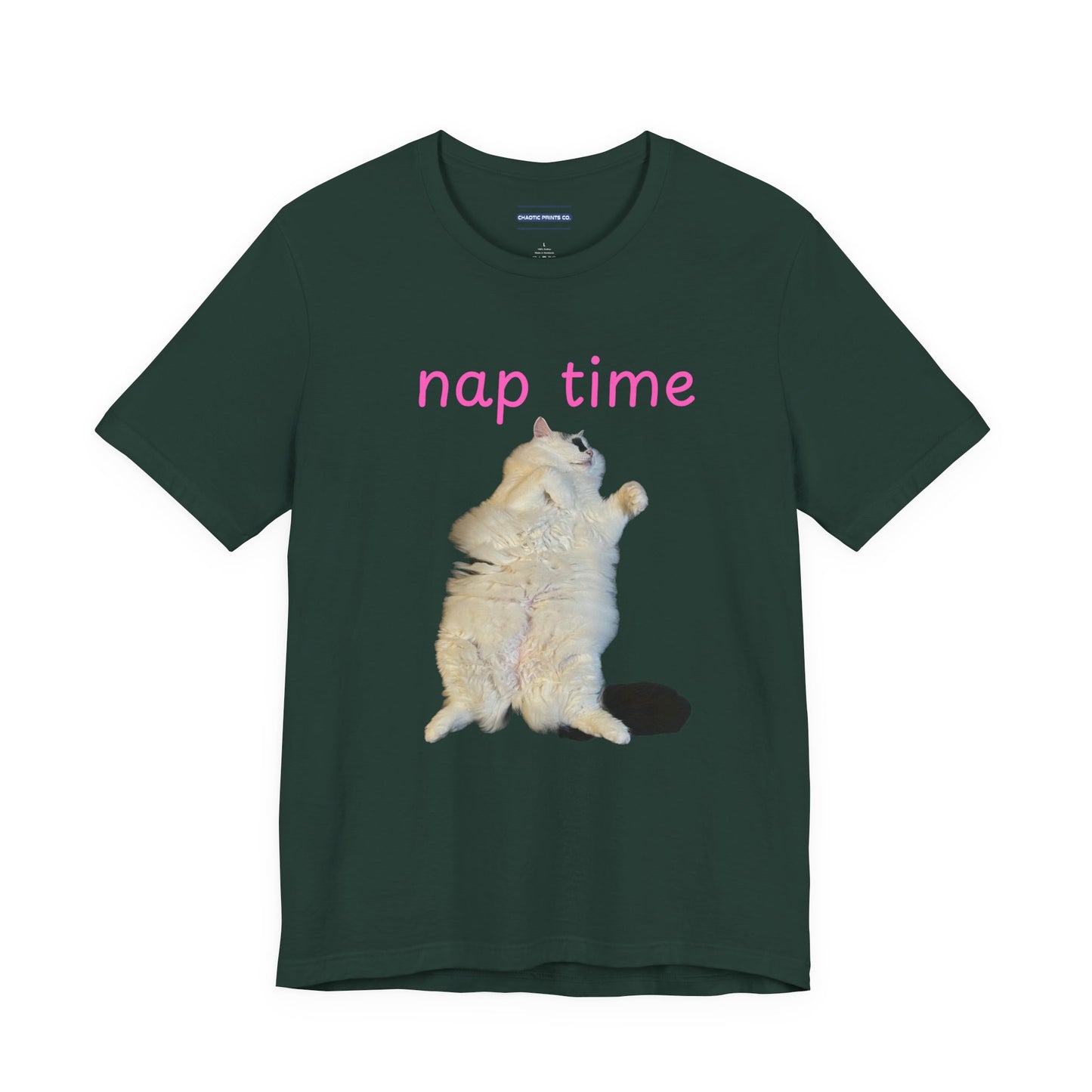 Nap Time Cat Unisex Tee - Cute Pet Lover Gift