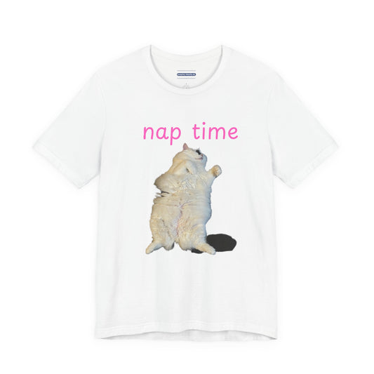 Nap Time Cat Unisex Tee - Cute Pet Lover Gift