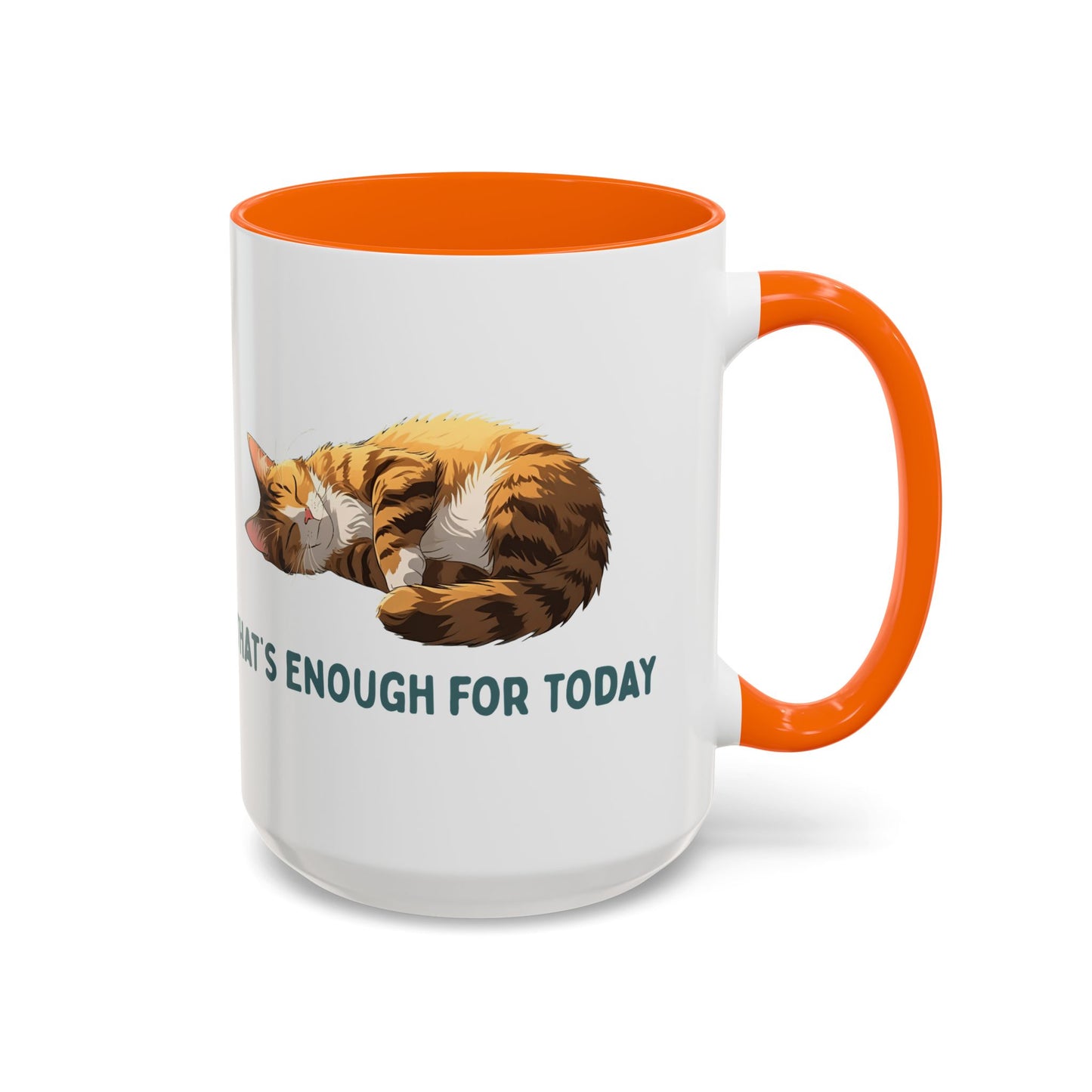 Mug - Sleeping Cat Coffee Mug with Funny Slogan