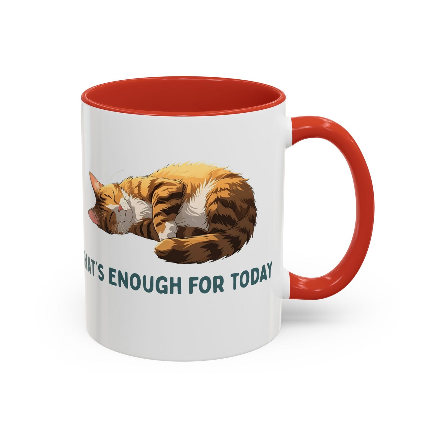 Mug - Sleeping Cat Coffee Mug with Funny Slogan