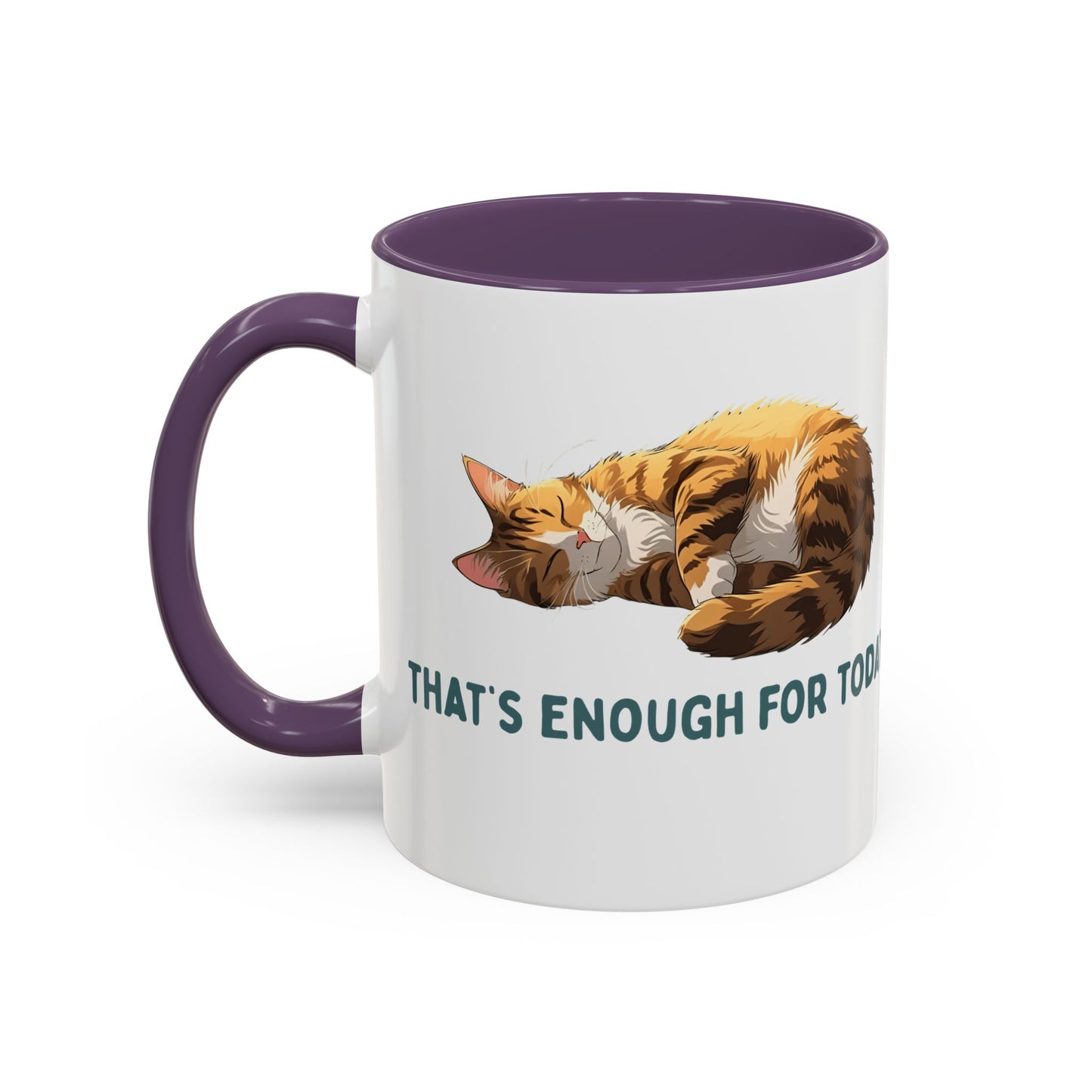 Mug - Sleeping Cat Coffee Mug with Funny Slogan