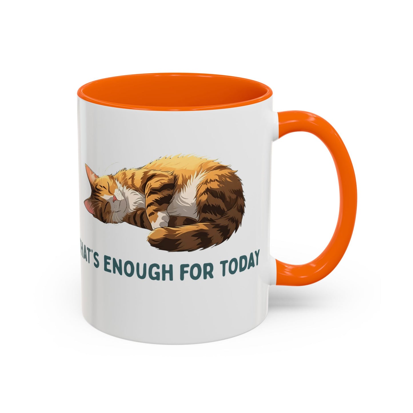 Mug - Sleeping Cat Coffee Mug with Funny Slogan