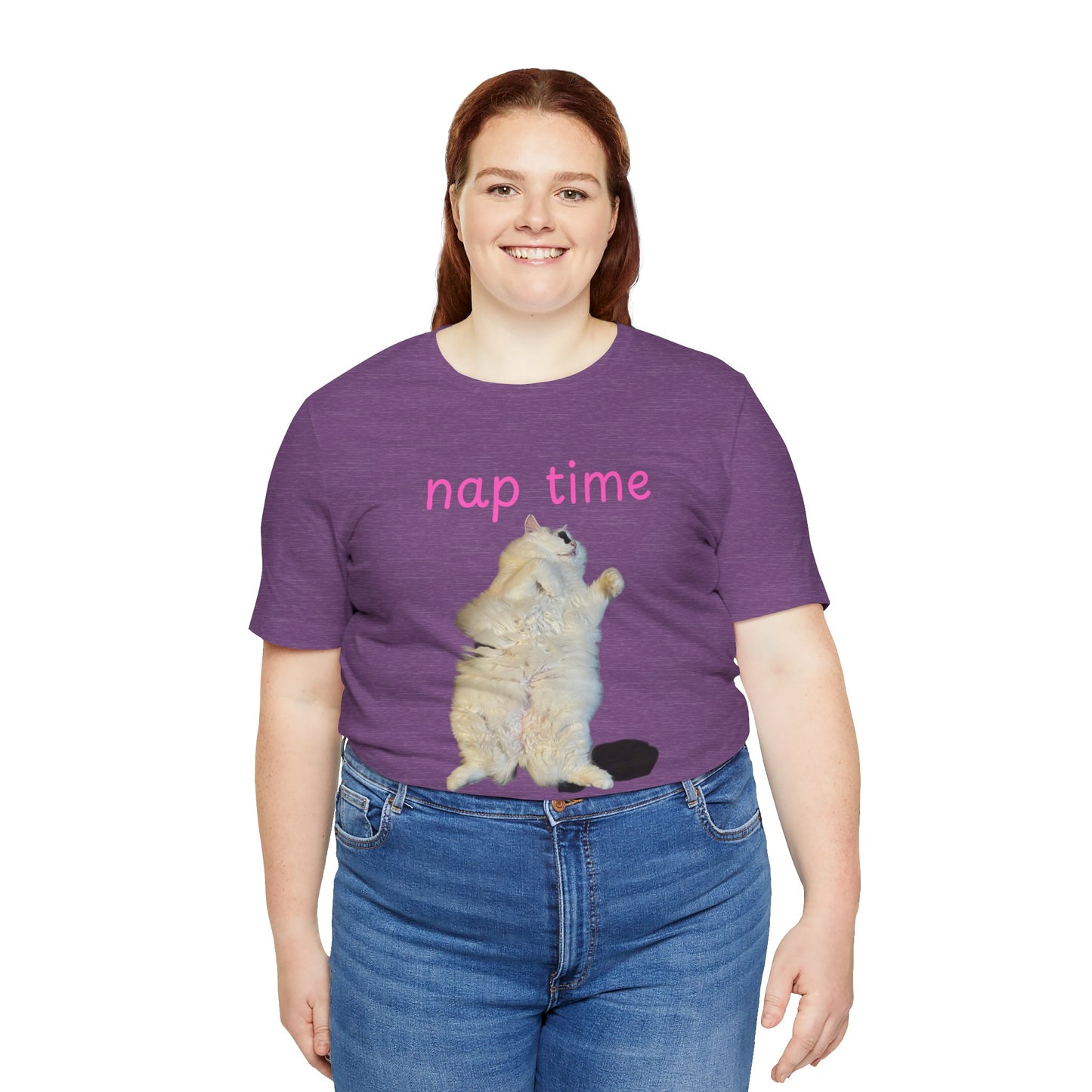 Nap Time Cat Unisex Tee - Cute Pet Lover Gift