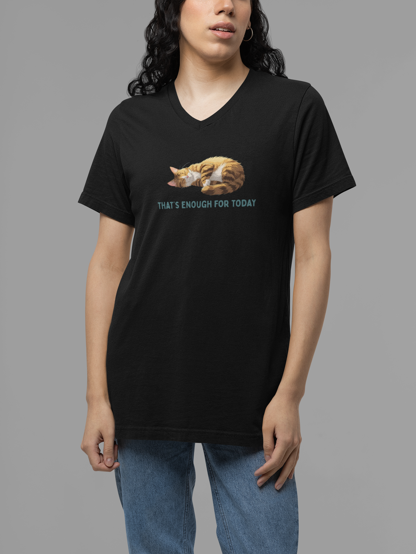 That's Enough For Today V-neck Tee