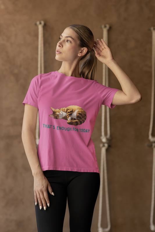 Cozy Cat Nap Tee | Had Enough for the Day!