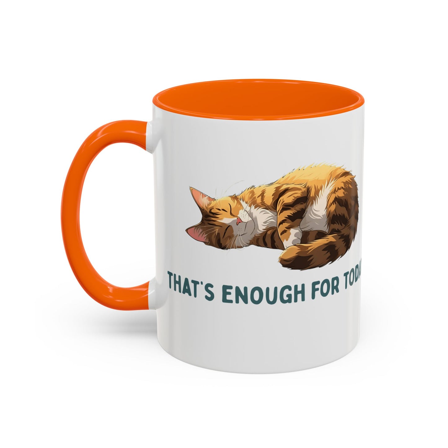 Mug - Sleeping Cat Coffee Mug with Funny Slogan