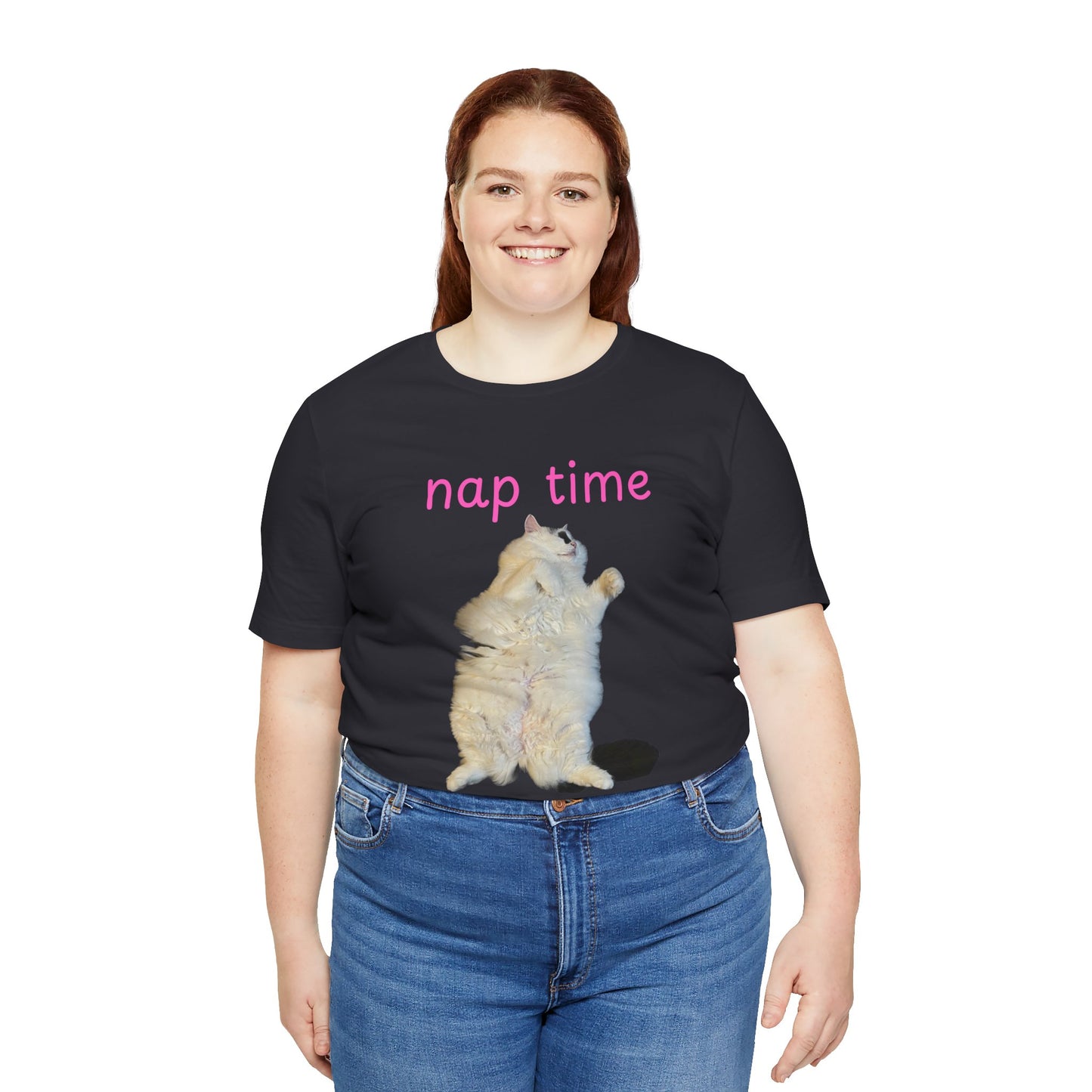 Nap Time Cat Unisex Tee - Cute Pet Lover Gift