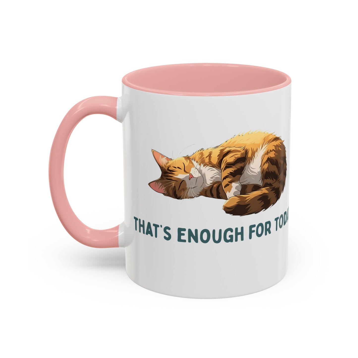 Mug - Sleeping Cat Coffee Mug with Funny Slogan
