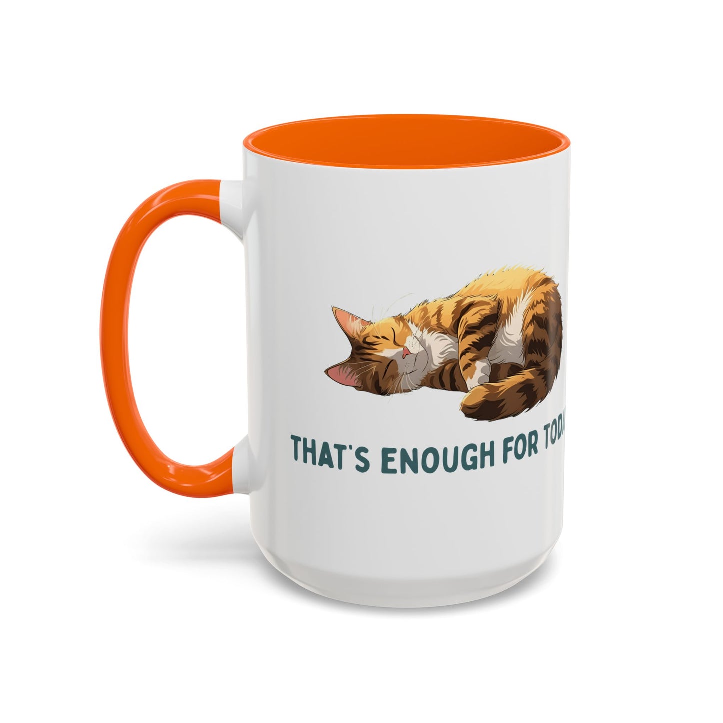 Mug - Sleeping Cat Coffee Mug with Funny Slogan