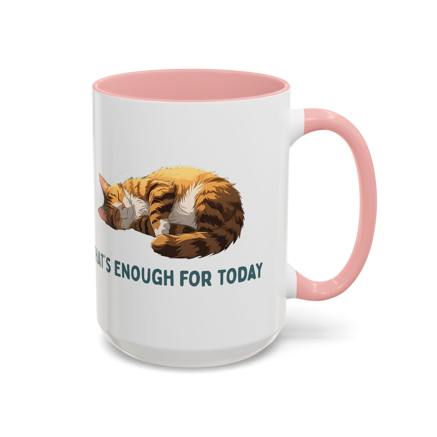 Mug - Sleeping Cat Coffee Mug with Funny Slogan