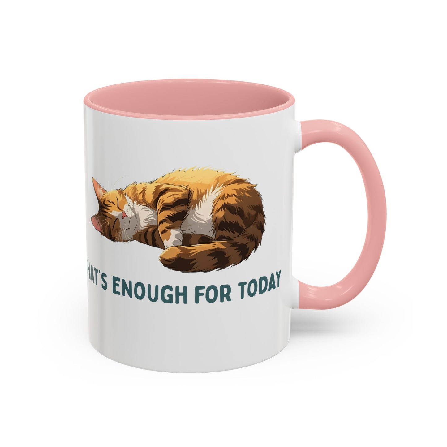 Mug - Sleeping Cat Coffee Mug with Funny Slogan
