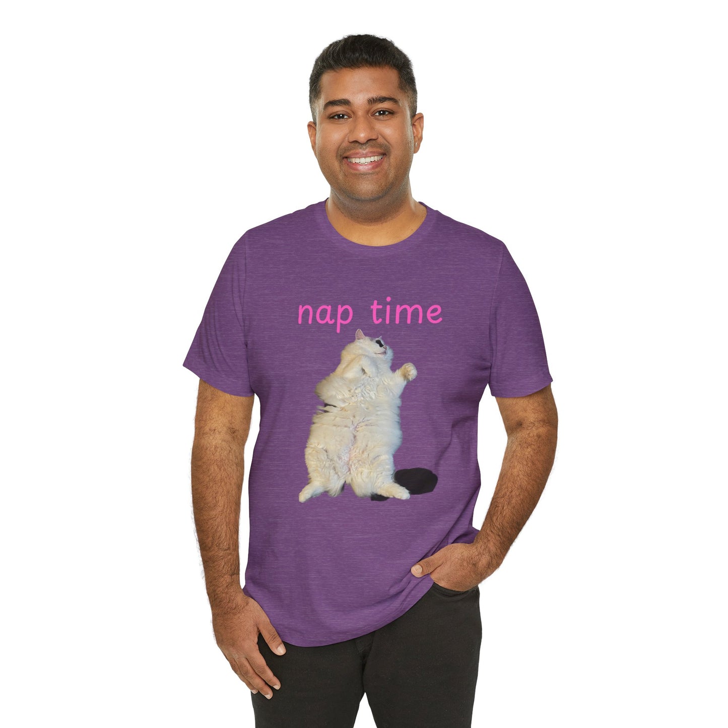 Nap Time Cat Unisex Tee - Cute Pet Lover Gift
