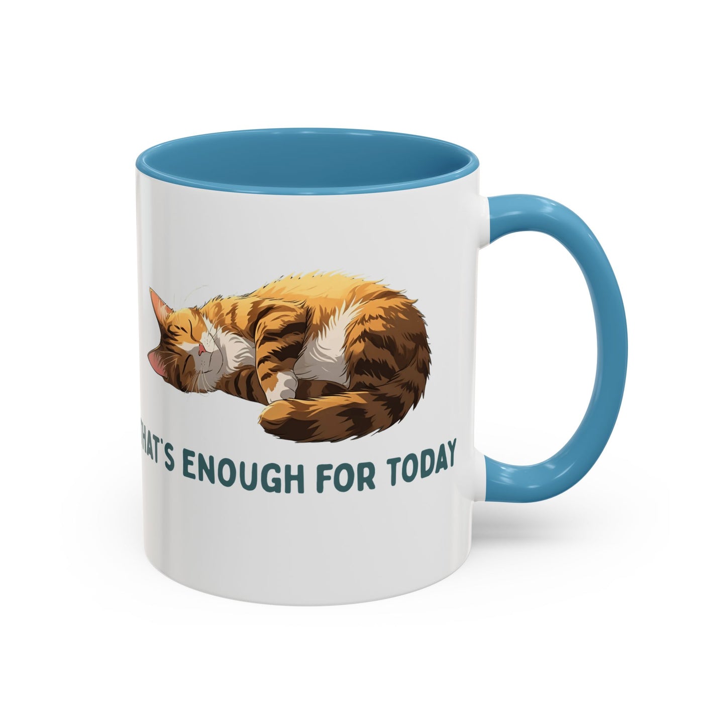 Mug - Sleeping Cat Coffee Mug with Funny Slogan